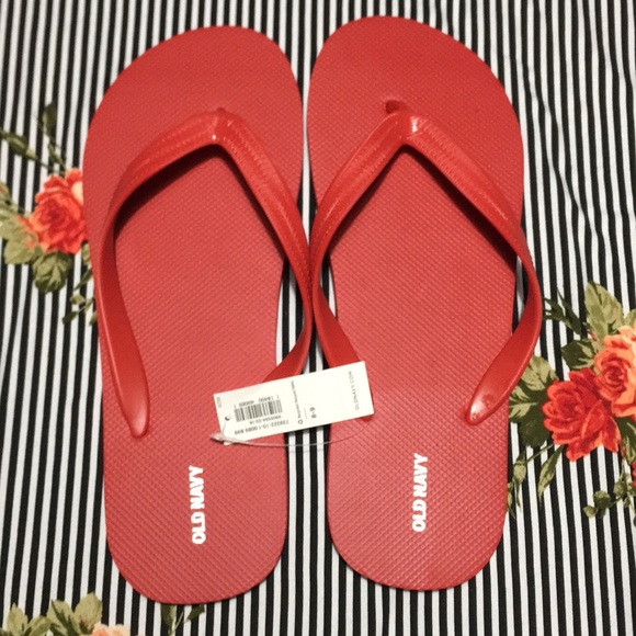 red flip flops mens